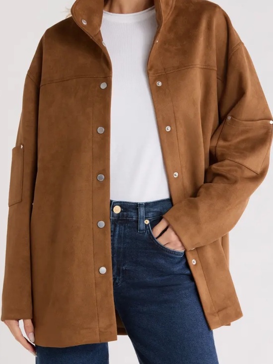 Rebecca Minkoff Jackets & Blazers - NEVER WORN Rebecca Minkoff Oversize Faux Suede Shirt Jacket